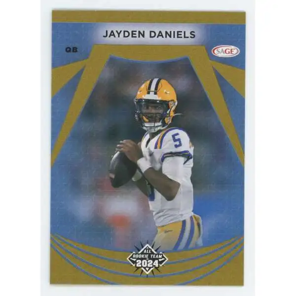 NFL Washington Commanders 2024 Sage High Series All Rookie Team Gold Jayden Daniels #122 [Rookie]