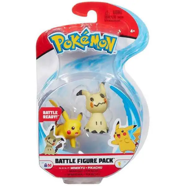 Pokemon Battle Figure Mimikyu & Pikachu 3-Inch Mini Figure 2-Pack