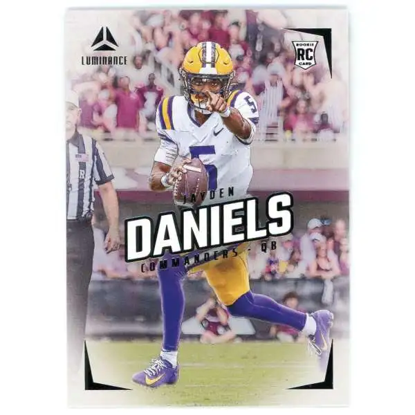 NFL Washington Commanders 2024 Luminance Football Jayden Daniels #102 [Rookie]