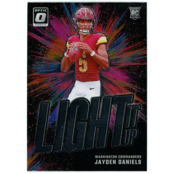 NFL 2024 Panini Donruss Optic Football Light it Up Jayden Daniels #8 [Rookie]