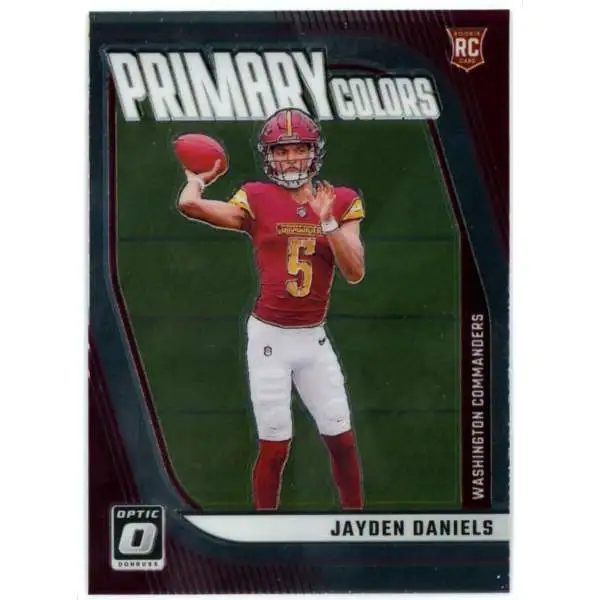 NFL 2024 Panini Donruss Optic Football Rookie Primary Colors Jayden Daniels #2 [Rookie]