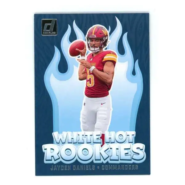 NFL 2024 Panini Donruss Football White Hot Rookies Jayden Daniels WH8 [Rookie]