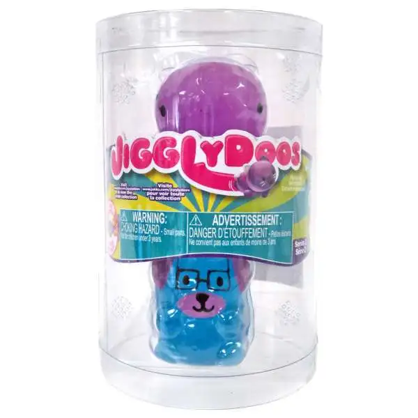 JigglyDoos Series 2 Purple Whale & Blue Dog Squeeze Toy 2-Pack
