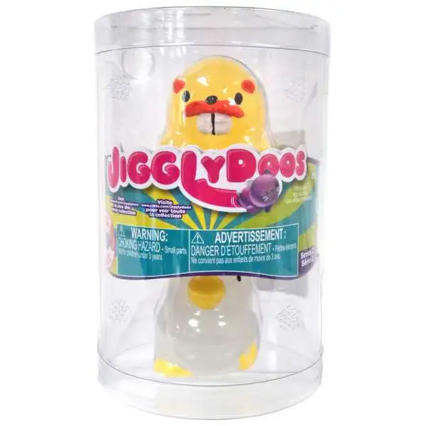 JigglyDoos Series 2 Yellow Beaver & White Chick Squeeze Toy 2-Pack