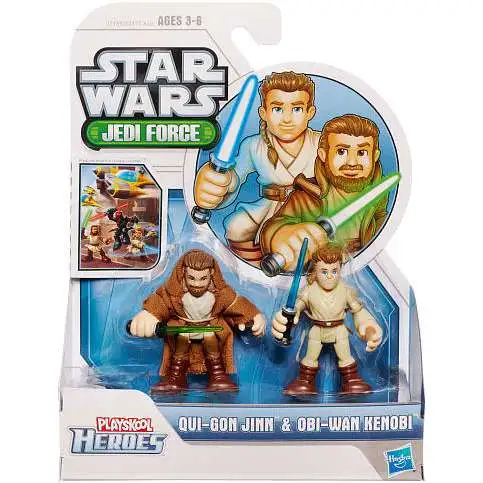 Star Wars Jedi Force Qui-Gon Jinn & Obi-Wan Kenobi Mini Figure 2-Pack