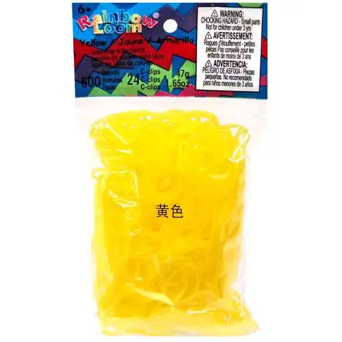 Rainbow Loom Jelly Yellow Rubber Bands Refill Pack RL9 [600 Count]