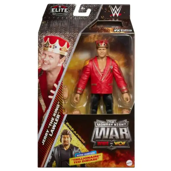 WWE Wrestling Elite Collection Monday Night War Jerry "The King" Lawler Exclusive Action Figure [Build "Trillionaire" Ted DiBiase Figure]
