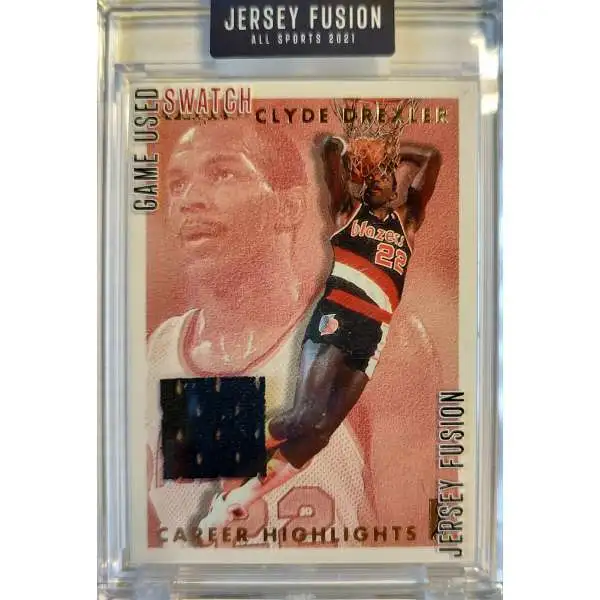 Jesey Fusion 2021 All Sports Edition Clyde Drexler JF-CDDT [Game Used Swatch]