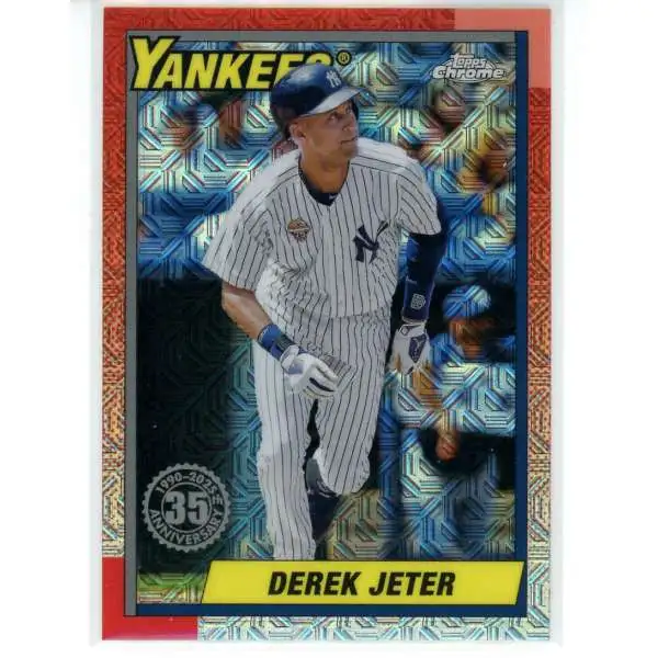 MLB 2025 Topps Series 1 Baseball 1990 Silver Pack Mojo Derek Jeter T90C-5