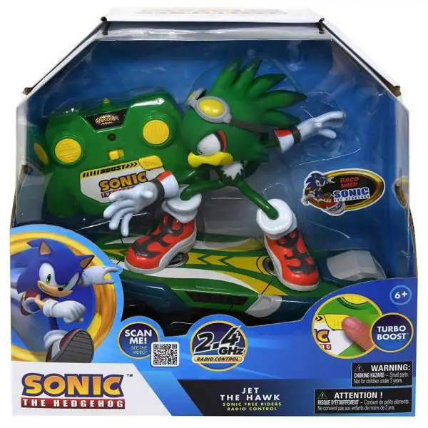 Sonic The Hedgehog Free Riders Jet the Hawk R/C Figure