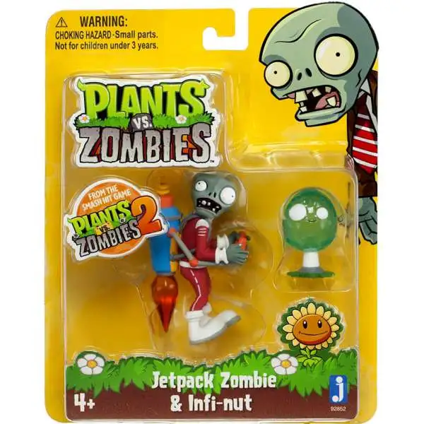 Plants vs. Zombies Fun-Dead Figures Jetpack Zombie & Infi-nut 3-Inch Figure 2-Pack