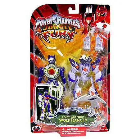 Power Rangers Jungle Fury Battlized Beast Morphin Wolf Ranger Action Figure [Damaged Package]