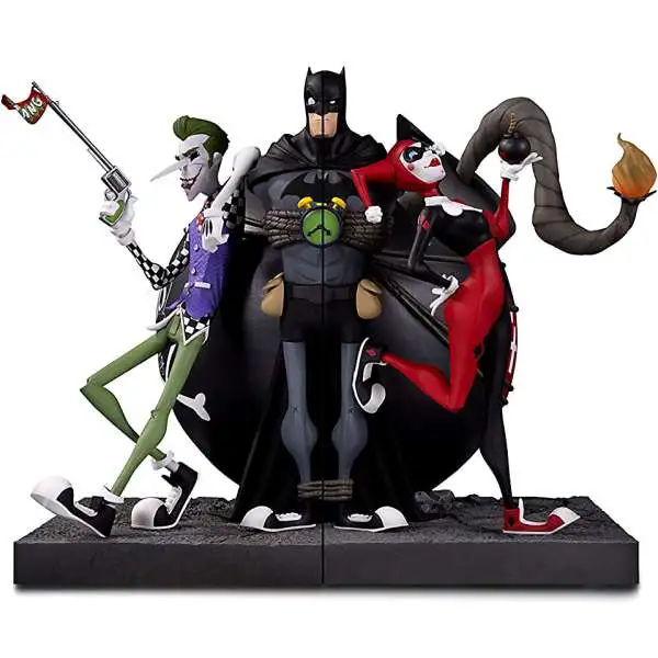 DC Batman The Joker & Harley Quinn 8.85-Inch Bookends [Damaged Package]