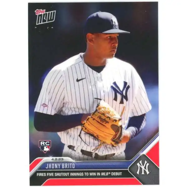 MLB New York Yankees 2023 Topps Now Baseball Single Card Jasson Dominguez  798 Rookie Card, The Martian Takes Flight with HR in MLB Debut - ToyWiz