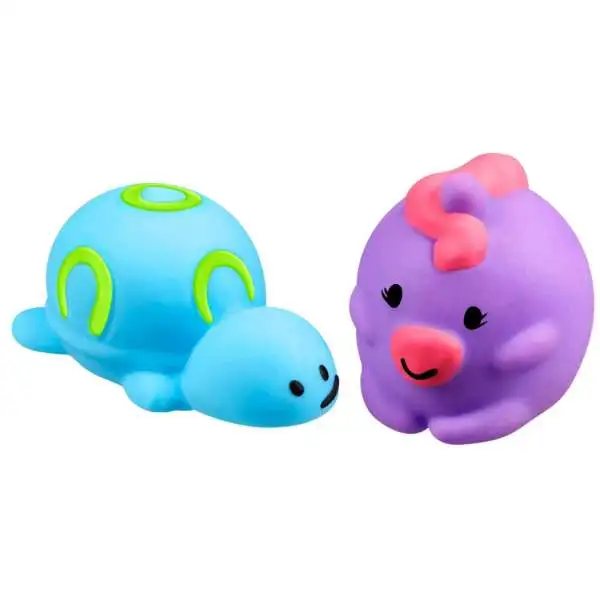 JigglyDoos Blue Turtle & Purple Unicorn Squeeze Toy 2-Pack