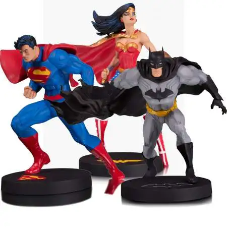 DC Designer Series Batman, Superman & Wonder Woman 7-Inch Statue 3-Pack [Jim Lee]