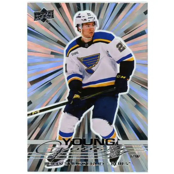 NHL 2025-26 Upper Deck Series 1 Outburst Young Guns Jimmy Snuggerud #207 [Rookie]