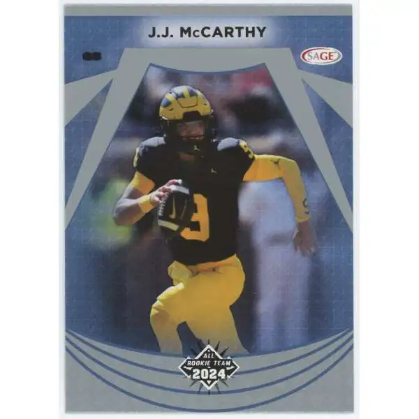NFL 2024 Sage High Series All Rookie Team Silver JJ McCarthy #111 [Rookie]