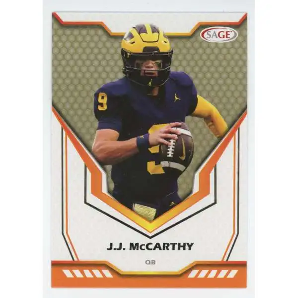 NFL 2024 Sage High Series Gold JJ McCarthy #135 [Rookie]