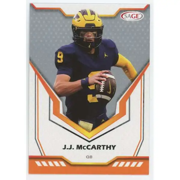 NFL 2024 Sage High Series Single Card Black JJ McCarthy 135 Rookie ToyWiz