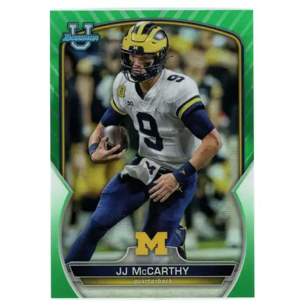 NFL 2022 Bowman Chrome University 69/99 Green Refractor JJ McCarthy #48 [Rookie]