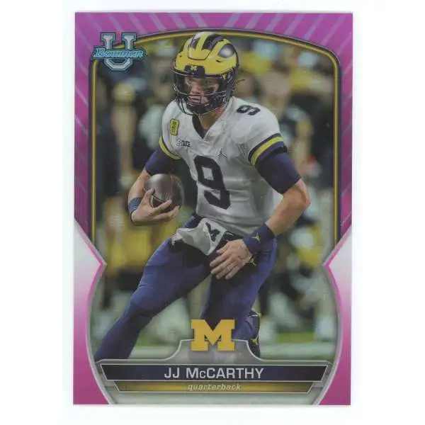 NFL 2022 Bowman Chrome U Pink Refractor JJ McCarthy #48 [Rookie]