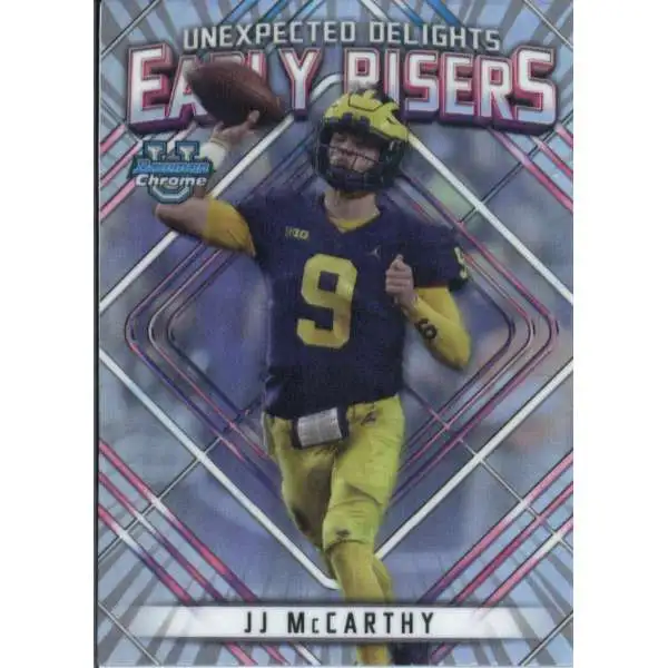 NFL 2023 Bowman Chrome U Early Risers JJ McCarthy ER-3