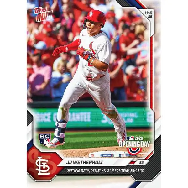 MLB St Louis Cardinals 2026 NOW Baseball JJ Wetherholt #8 [Rookie]