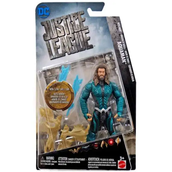 DC Justice League Movie Aquaman Exclusive Action Figure [Battle Armor]
