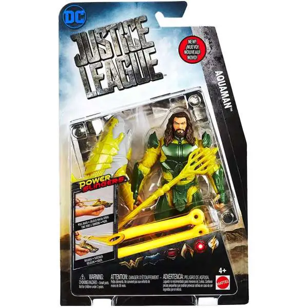 DC Justice League Movie Power Slingers Aquaman Action Figure