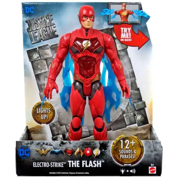 DC Justice League Movie Electro-Strike The Flash Action Figure [Lights & Sounds]