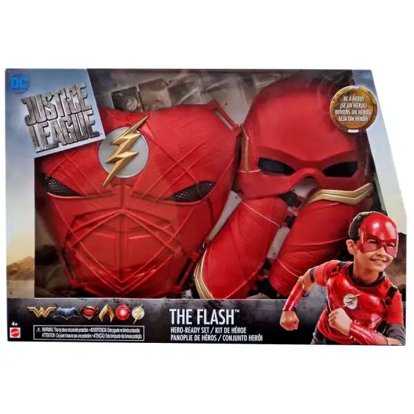 DC Justice League Movie The Flash Exclusive Hero Ready Roleplay Set