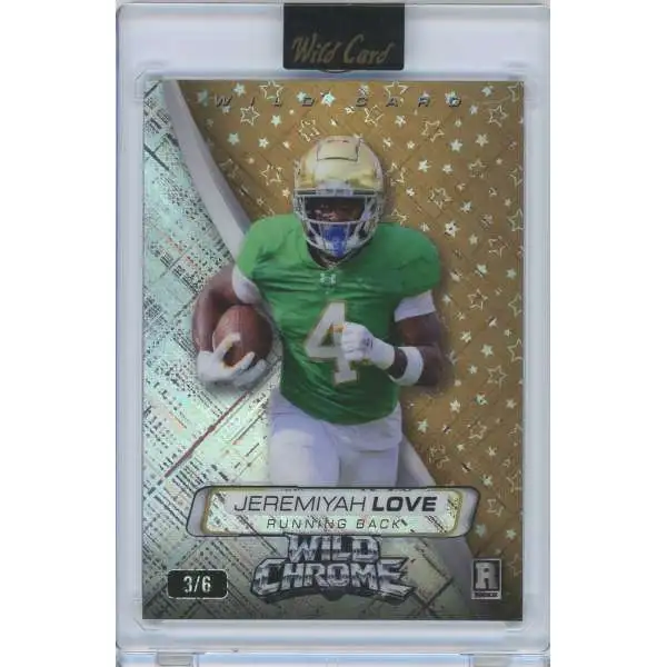 NFL 2026 Wild Card Wild Chrome 3/6 Jeremiyah Love WCST-JL [Rookie]