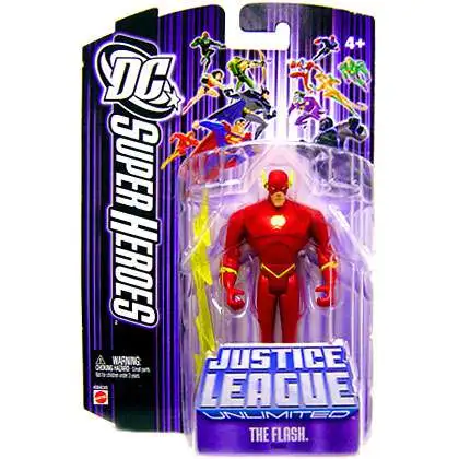 DC Justice League Unlimited Super Heroes The Flash Action Figure [Purple Card]