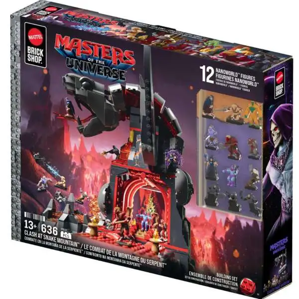 Masters of the Universe Mega Bloks Brick Shop Clash at Snake Mountain Building Set [2026 Movie] (Pre-Order ships May)