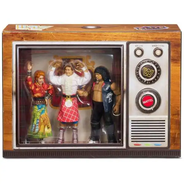 WWE Wrestling Elite Collection Rock N Wrestling Connection Exclusive Action Figure 3-Pack [Rowdy Roddy Piper, Cyndi Lauper, Captain Lou Albano]