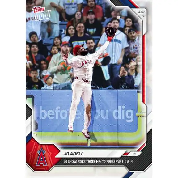 MLB Los Angeles Angels 2026 NOW Baseball Jo Adell #53 [JO Show! Robs 3 HRs To Save Win!] (Pre-Order ships July)