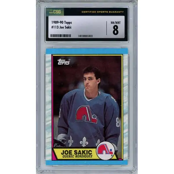 NHL 1989-90 Topps Joe Sakic #113 [CSG 8]