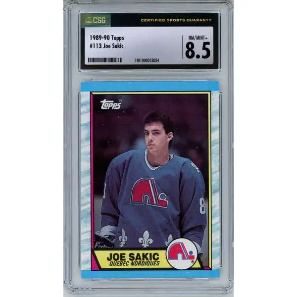 NHL 1989-90 Topps Joe Sakic #113 [CSG 8.5]