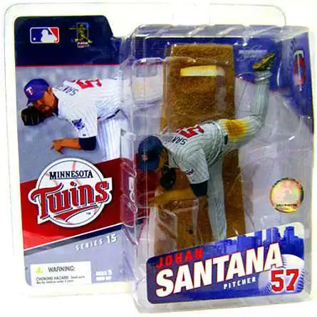 McFarlane Toys MLB Sports Baseball Series 15 Johan Santana (Minnesota Twins) Action Figure [Gray Jersey Variant]