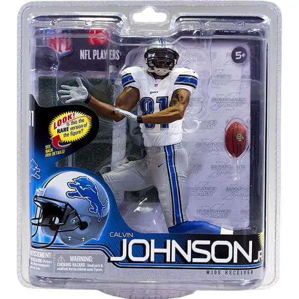 McFarlane Toys NFL Detroit Lions Sports Picks Football Series 30 Calvin Johnson Action Figure [White Jersey]