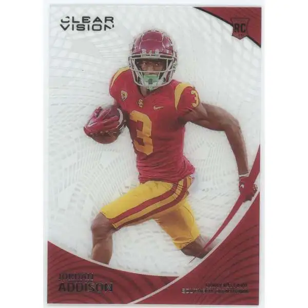 NFL 2023 Panini Chronicles Clear Vision Draft Picks Jordan Addison #6 [Rookie]