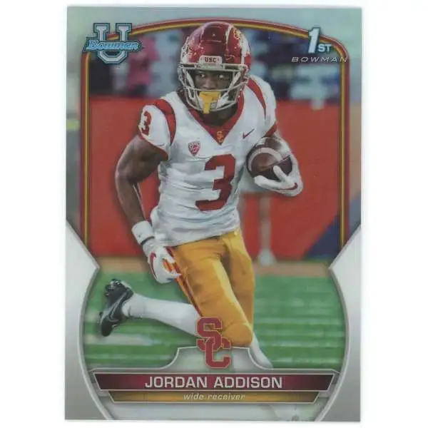 NFL 2022 Bowman Chrome University Refractor Jordan Addison #36 [Rookie]