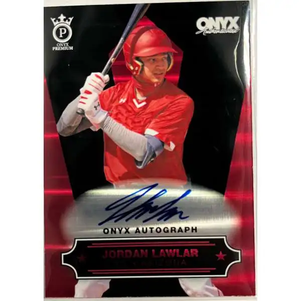 MLB 2022 Onyx Premium Baseball Jordan Lawlar 8/9 Autographed Single Card OP-JL [Red/Black]