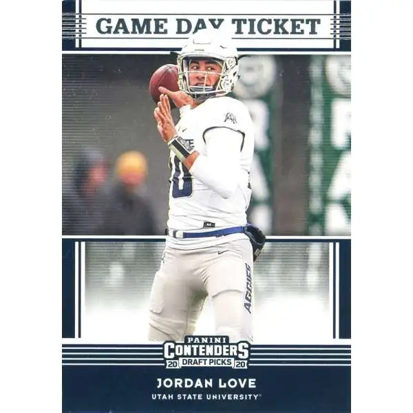 NFL Green Bay Packers 2020 Panini Contenders Draft Picks Football Jordan Love #22 [Rookie, Game Day Ticket]