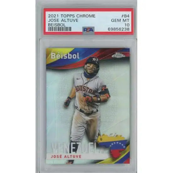 MLB 2021 Topps Chrome Venezuela Jose Altuve B4 [Beisbol, PSA 10] [PSA 10]