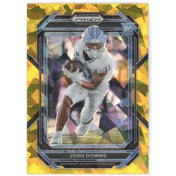 NFL 2023 Panini Prizm Draft Picks Gold Ice Prizm Josh Downs #139 [Rookie]