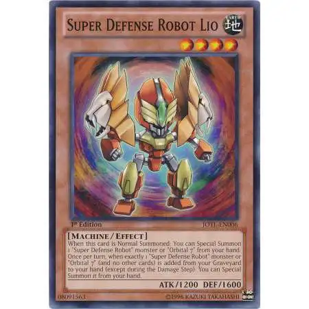 YuGiOh Trading Card Game Judgment of the Light Common Super Defense Robot Lio JOTL-EN006