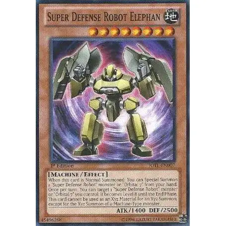 YuGiOh Trading Card Game Judgment of the Light Common Super Defense Robot Elephan JOTL-EN007