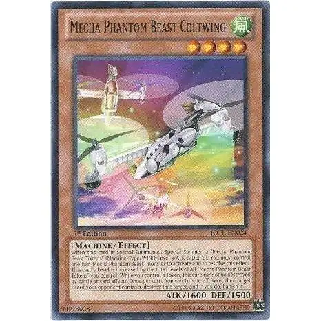 YuGiOh Trading Card Game Judgment of the Light Common Mecha Phantom Beast Coltwing JOTL-EN024